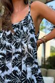 Tie Shoulder Maxi Dress Black